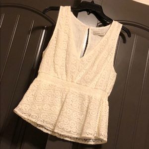 Abercrombie&Fitch Cream Lace Top